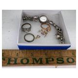 Costume jewelry lot sterling ring