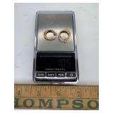 1.05 grams 10kt gold earrings