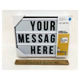 Lighted message board works