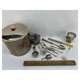 Silver plate and other lot