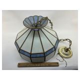 Leaded glass hanging light