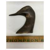 Brass duck head