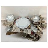 Approx. 8 place setting of Sheffield blue whisper