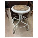 Rolling industrial stool