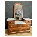 Antique walnut Victorian dresser