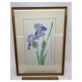Japanese iris watercolor