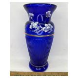 Large Fenton hand painted vase