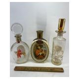 Vintage liquor bottles.