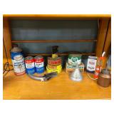 Oil can and other lot