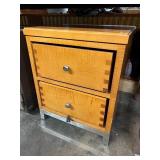 End table/ night stand with safe in bottom drawer