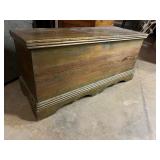 Antique pine blanket chest