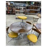 Mid century modern Viko table and 4 chairs