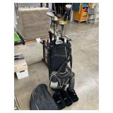 Golf bag and clubs