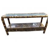 Baker console table 2 drawer