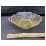 Antique Lancaster glass handled bowl