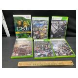 5 XBOX 360 games and a Wii game