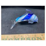 Art glass dolphin