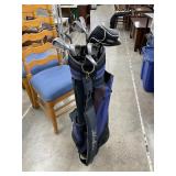 Golf clubs and bag