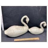 Wooden swans