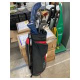 Golf clubs and bag