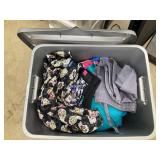 Tote of scrubs