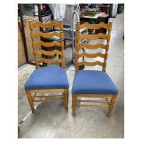 2 nice ladder back chairs