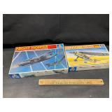 2 vintage plane models