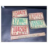 1973-77 NC motorcycle tags