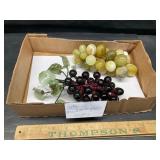 Vintage marble and glass grapes