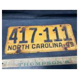 1949 NC tag