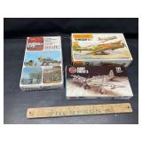 3 vintage plane models