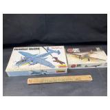 2 vintage plane models