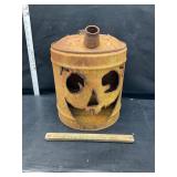 Gas can jack-o-lantern