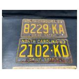 2 1963 NC tags