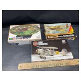 3 vintage plane models