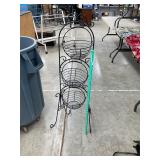 Metal plant stand and baskets