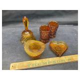 Amber glass lot