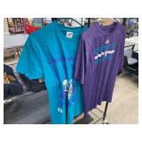 2 Charlotte hornets shirts