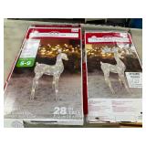 Light up deer decor