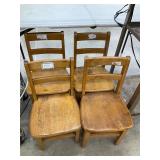 4 oak chairs