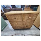 Bamboo and Wicker dresser