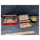 Vintage tins and contents