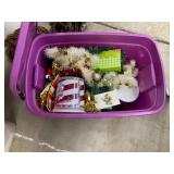 Tote of Christmas decor