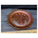 Carnival glass plate