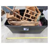 Large tote of wall shelfs