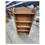 Open back bookcase