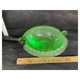 Vaseline glass dish