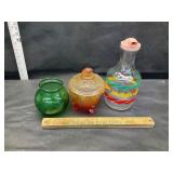 3 pcs of vintage glassware