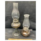 2 oil lamps