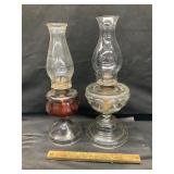 2 oil lamps